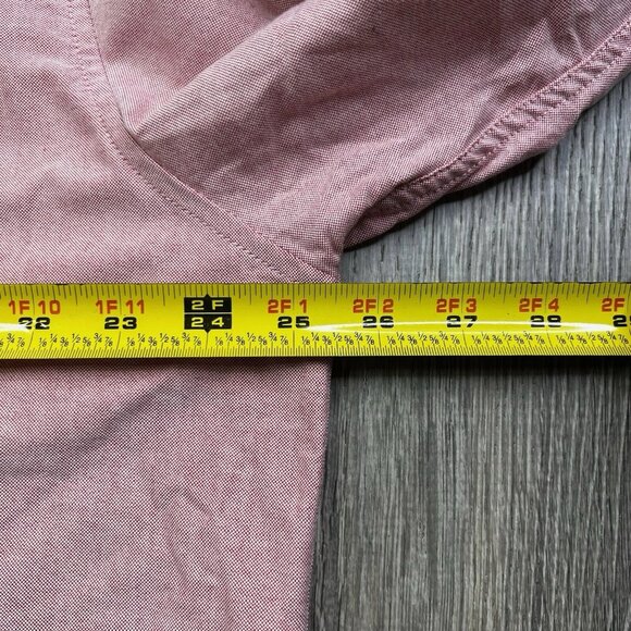 Nantucket Whaler Button Down Shirt Men’s Size XL Salmon Pink Embroidered Patch - Picture 11 of 13